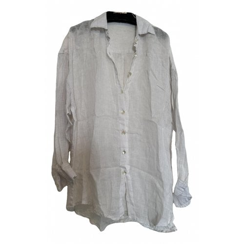 Pre-owned Vitamin A Linen Shirt In White