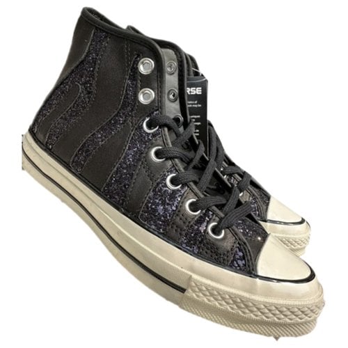 Pre-owned Converse Trainers In Black
