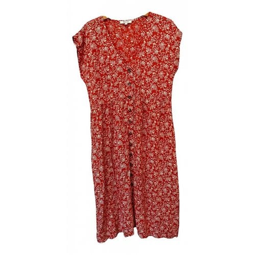 Pre-owned Madewell Mid-length Dress In Orange