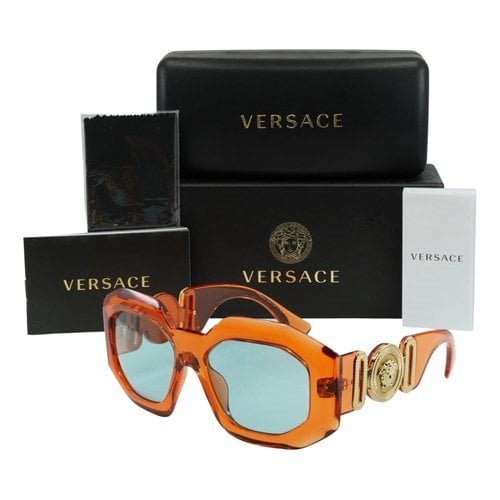 Pre-owned Versace Sunglasses In Orange