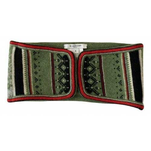 Pre-owned Givenchy Cloth Belt In Green