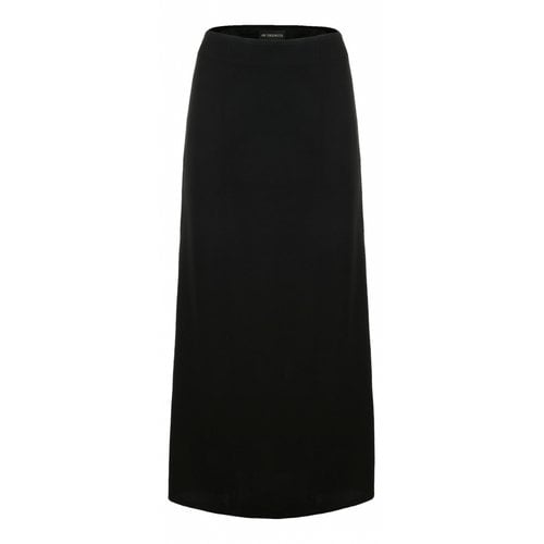 Pre-owned Ann Demeulemeester Maxi Skirt In Black
