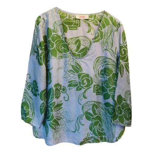 Pre-owned Jucca Silk Tunic In Green