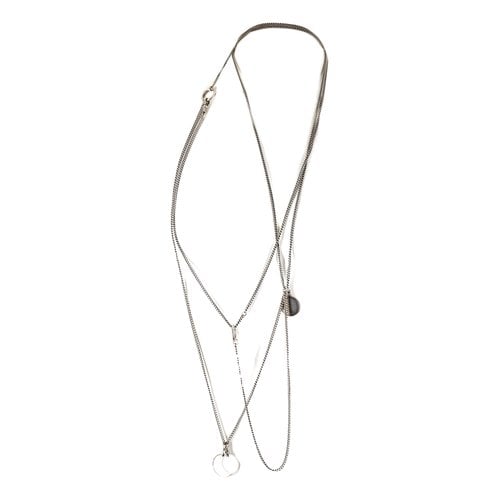 Pre-owned Ann Demeulemeester Necklace In Silver