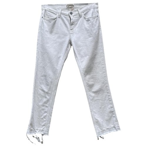 Pre-owned Current Elliott Bootcut Jeans In White