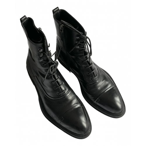Pre-owned Berluti Leather Boots In Black
