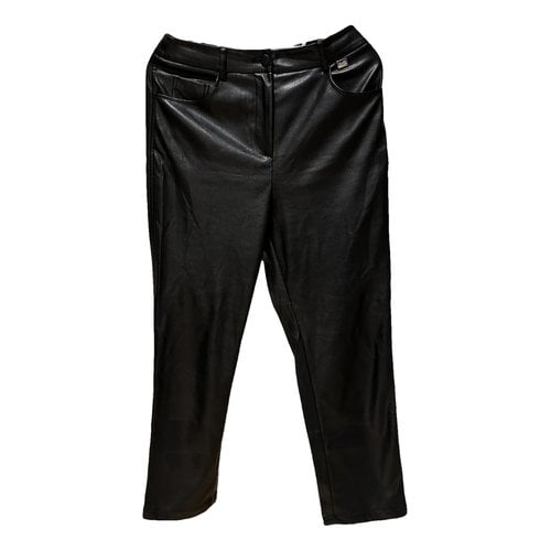 Pre-owned Blumarine Straight Pants In Black