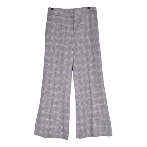Pre-owned Rebecca Taylor Wool Trousers In Grey