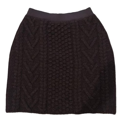 Pre-owned Bottega Veneta Wool Mini Skirt In Brown
