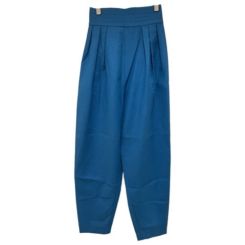 Pre-owned Attico Carot Pants In Blue