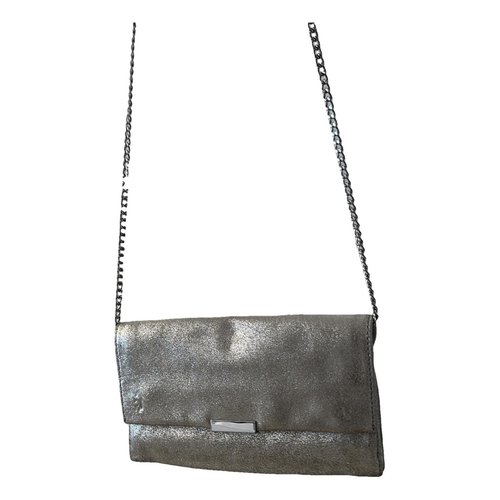 Pre-owned Loeffler Randall Leather Crossbody Bag In Silver