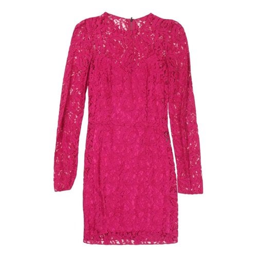 Pre-owned Dolce & Gabbana Mini Dress In Pink