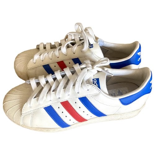 Pre-owned Adidas Originals Superstar Leather Trainers In Other