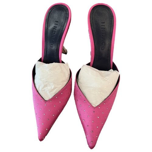 Pre-owned Iindaco Leather Sandals In Pink