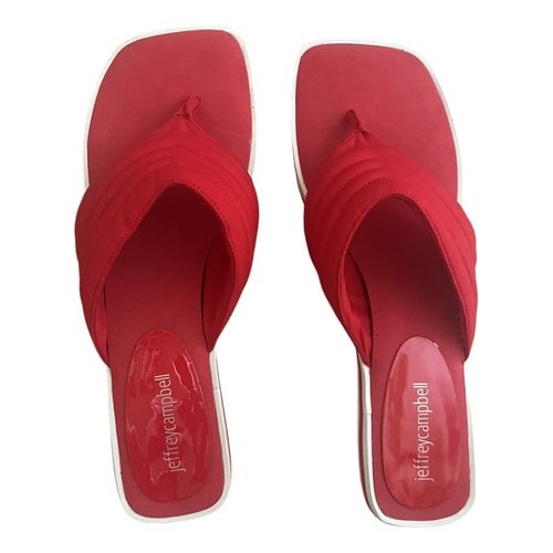 Pre-owned Jeffrey Campbell Sandal In Red