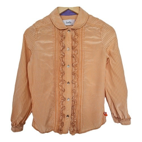 Pre-owned Luella Silk Shirt In Orange