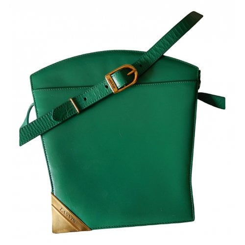 Pre-owned Lanvin Leather Bag In Green