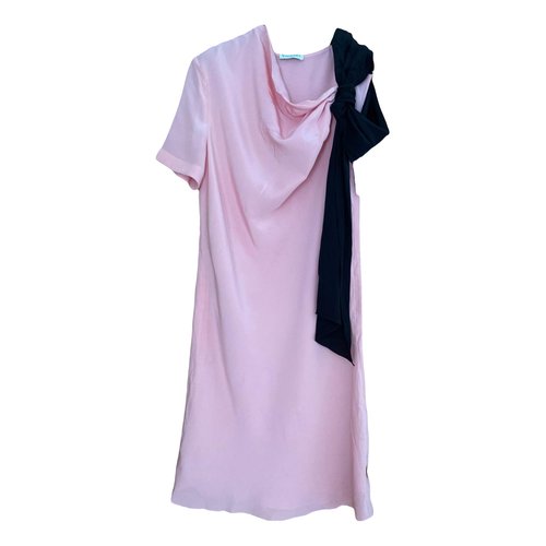 Pre-owned Vionnet Silk Mini Dress In Pink