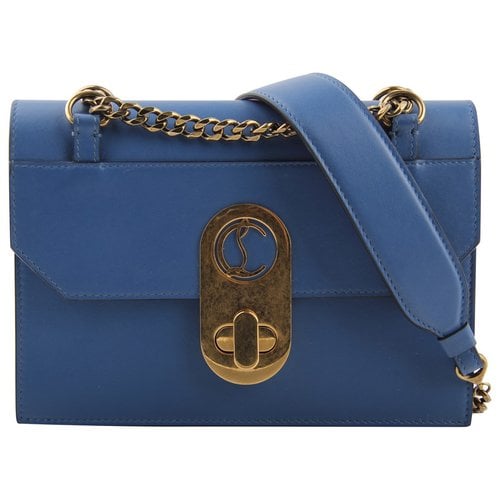 Pre-owned Christian Louboutin Leather Handbag In Blue