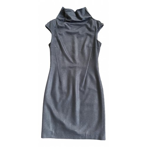 Pre-owned Costume National Cashmere Mid-length Dress In Grey