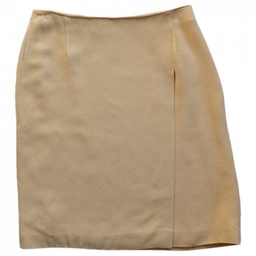 Pre-owned Bally Mini Skirt In Yellow