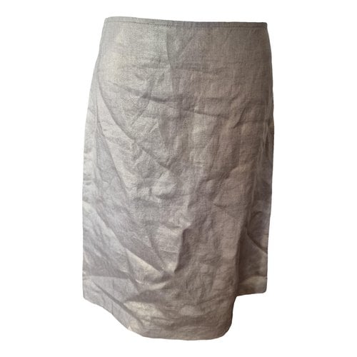 Pre-owned See By Chloé Linen Skirt In Gold