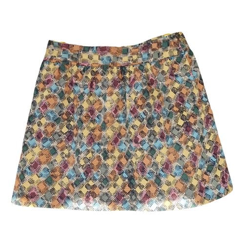 Pre-owned Max & Co Mini Skirt In Yellow