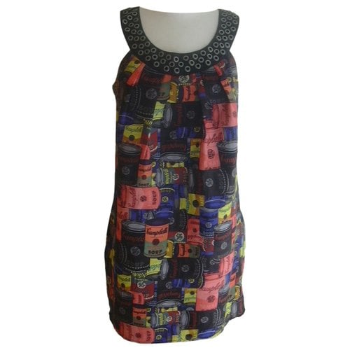 Pre-owned Andy Warhol Silk Mid-length Dress In Multicolour