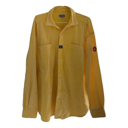 Pre-owned Cav Empt Velvet Shirt In Yellow