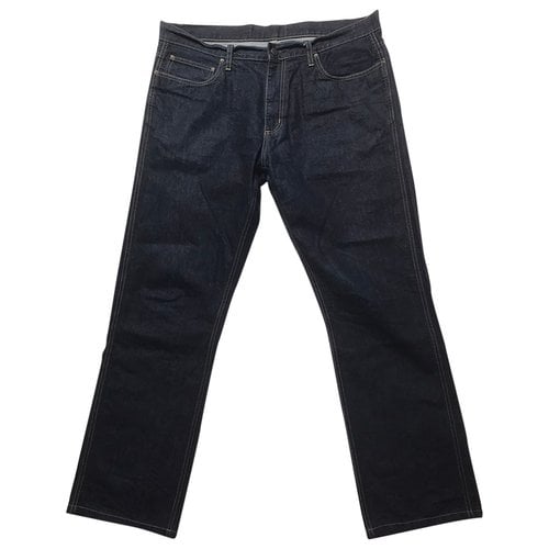 Pre-owned Carhartt Straight Jeans In Navy