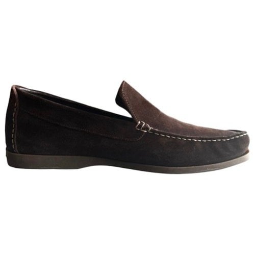 Pre-owned Bally Flats In Brown