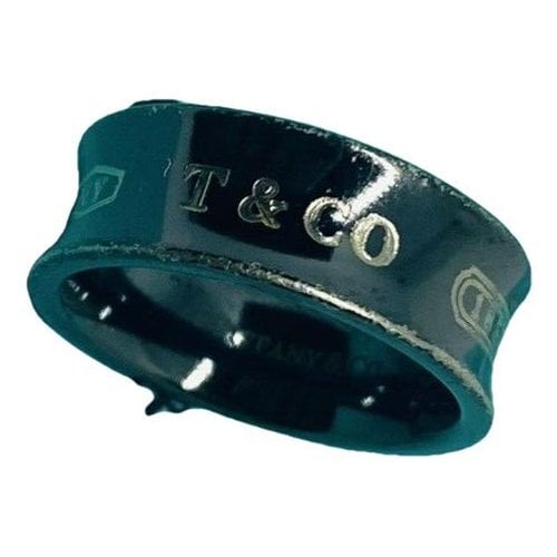 Pre-owned Tiffany & Co Tiffany 1837 Ring In Black