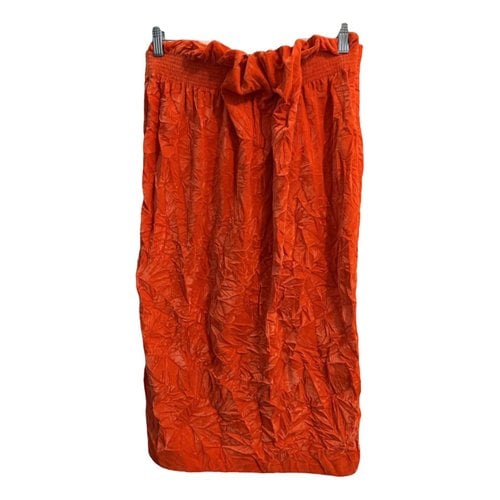Pre-owned Victoria Beckham Mid-length Skirt In Orange