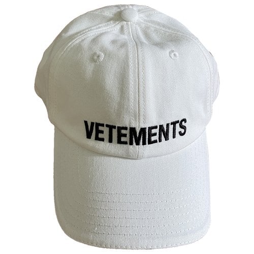 Pre-owned Vetements Hat In White