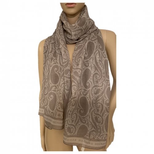 Pre-owned Rochas Cashmere Stole In Beige