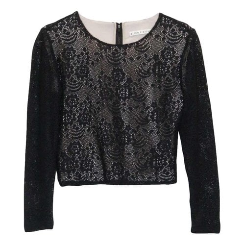 Pre-owned Alice And Olivia Blouse In Black