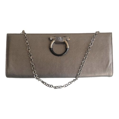 Pre-owned Ferragamo Leather Clutch Bag In Other