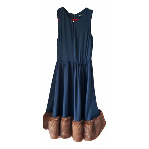 Pre-owned Mangano Mid-length Dress In Blue