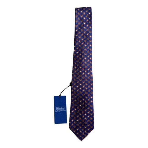 Pre-owned Ralph Lauren Wool Tie In Blue