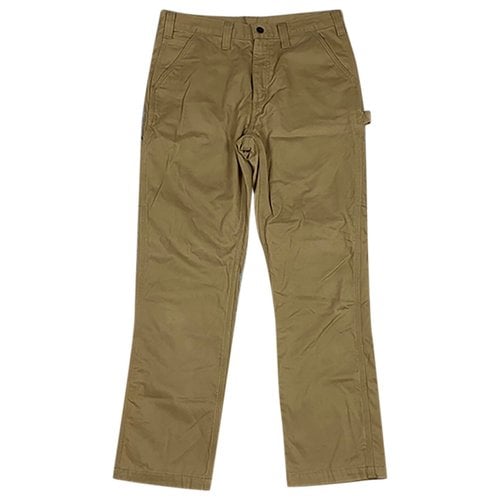 Pre-owned Carhartt Trousers In Brown