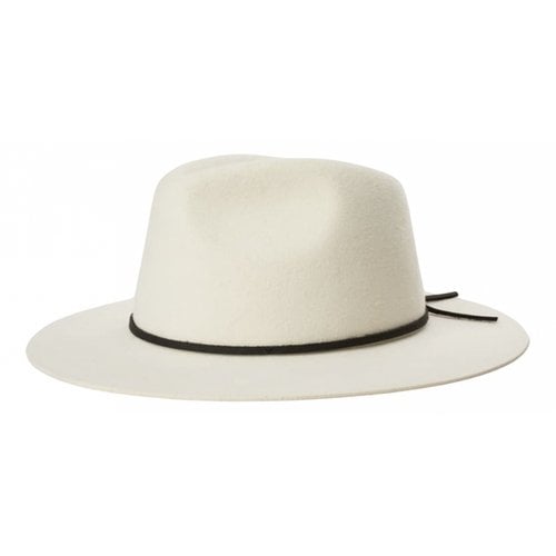 Pre-owned Brixton Wool Hat In White