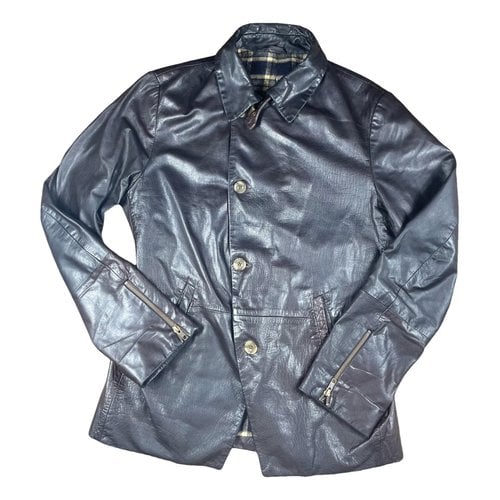 Pre-owned Vivienne Westwood Leather Jacket In Brown