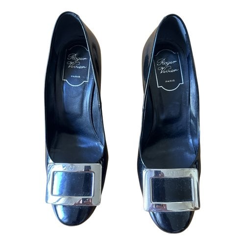 Pre-owned Roger Vivier Patent Leather Heels In Black