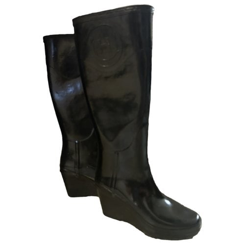 Pre-owned Hunter Boots In Black