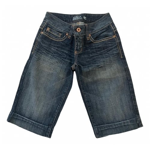Pre-owned Guess Short Jeans In Blue