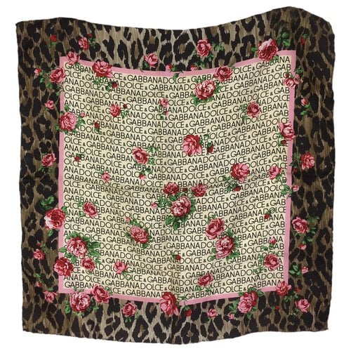 Pre-owned Dolce & Gabbana Silk Handkerchief In Multicolour