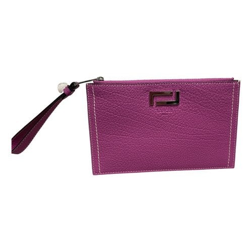 Pre-owned Lancel Leather Wallet In Pink