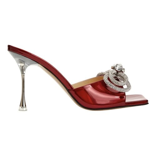 Pre-owned Mach & Mach Patent Leather Sandals In Red