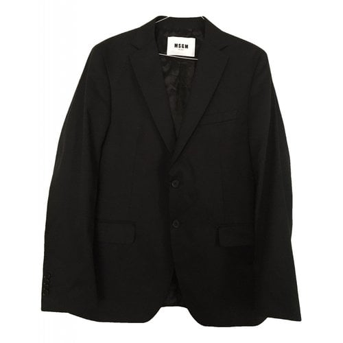 Pre-owned Msgm Jacket In Black