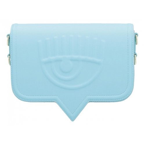 Pre-owned Chiara Ferragni Vegan Leather Handbag In Blue